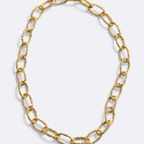 Collana maglia ovale Chains & Ropes - placcata oro