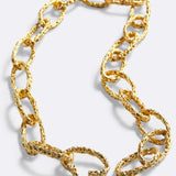 Collana maglia ovale Chains & Ropes - placcata oro