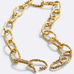 girocollo ellipse chains & ropes a catena con maglia ovale placcato oro giallo 