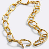 girocollo ellipse chains & ropes a catena con maglia ovale placcato oro giallo 