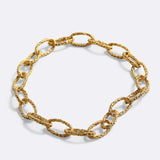 girocollo ellipse chains & ropes a catena con maglia ovale placcato oro giallo 