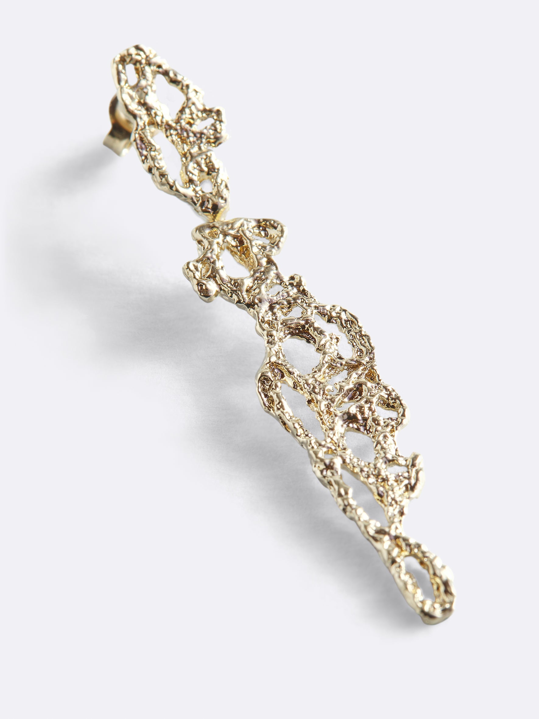 Orecchini Pendenti A Lampadario Fatti A Mano – Placcati Oro 14k – Leggeri A Forma Di Foglia
