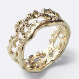 Anello Bold - placcato oro sabbia - DILETTA
