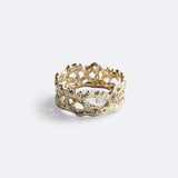 Anello Bold - placcato oro sabbia - DILETTA
