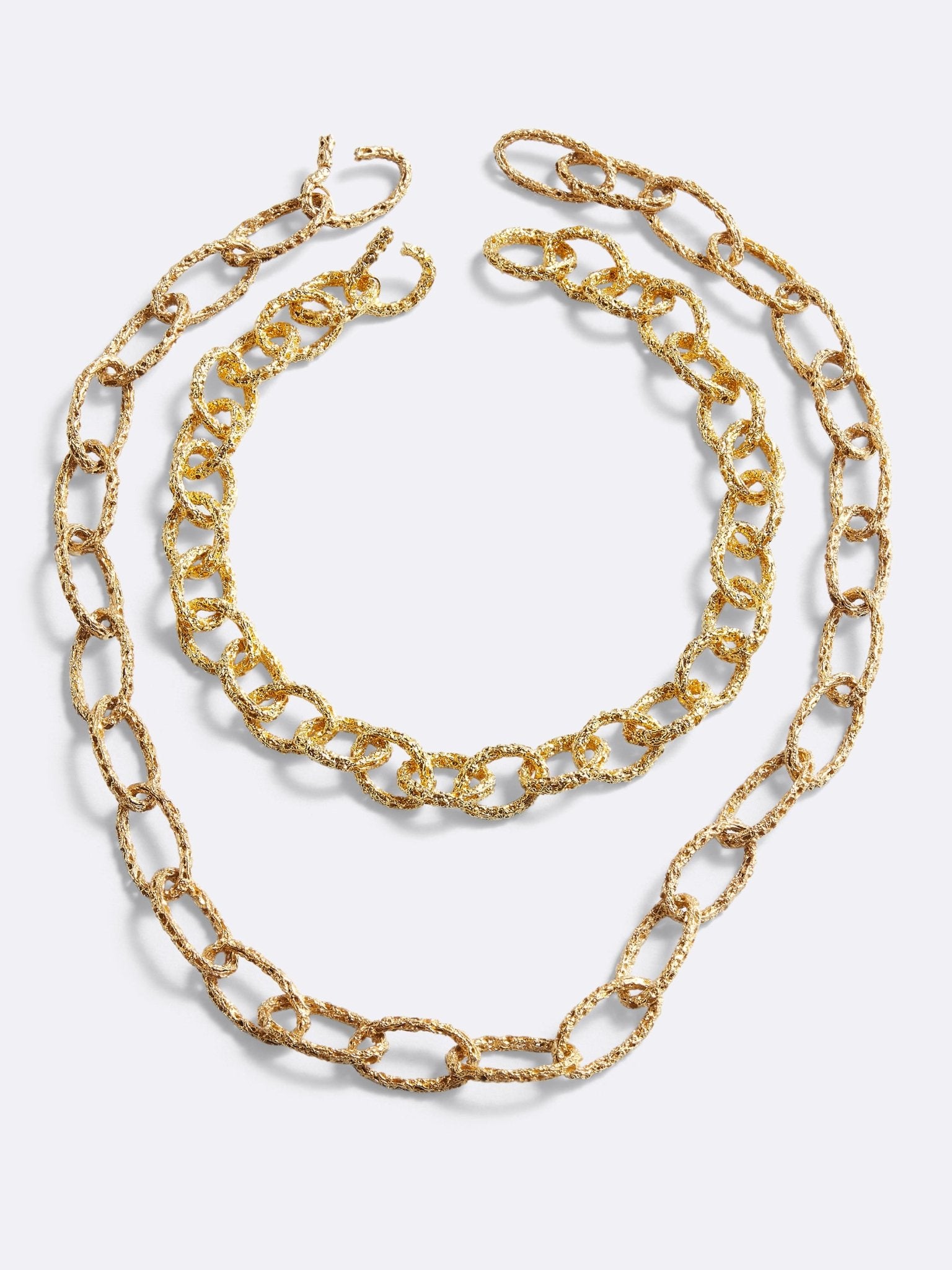 Collana a catena Duo Chains & Ropes in bronzo e oro giallo, DILETTA