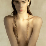 Collana a catena Duo Chains & Ropes in bronzo e oro nero, DILETTA