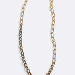 Collana a catena Duo Chains & Ropes in bronzo e oro nero, DILETTA