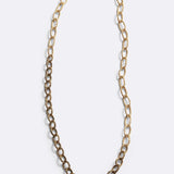 Collana a catena Duo Chains & Ropes in bronzo e oro nero, DILETTA